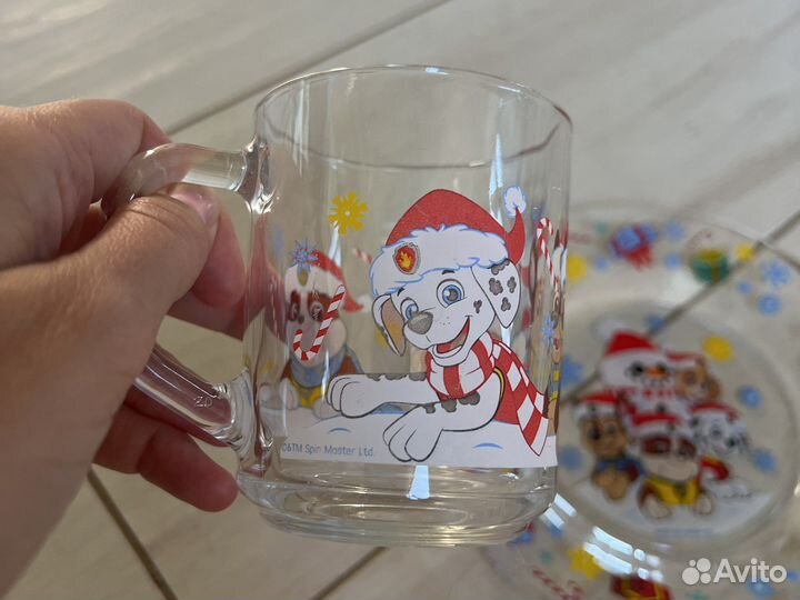 Кружка и тарелка детская Щенячий патруль