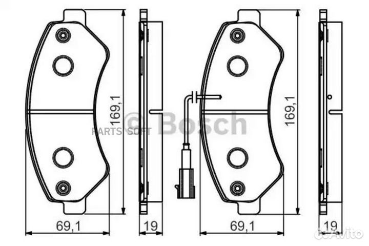 Bosch 0986495095 К-т дисков. тормоз. колодок