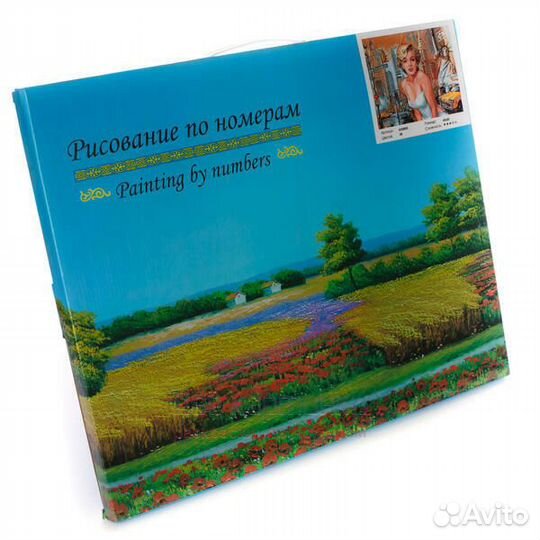 Картина по номерам 40x50 Женские губы и ярко-красн