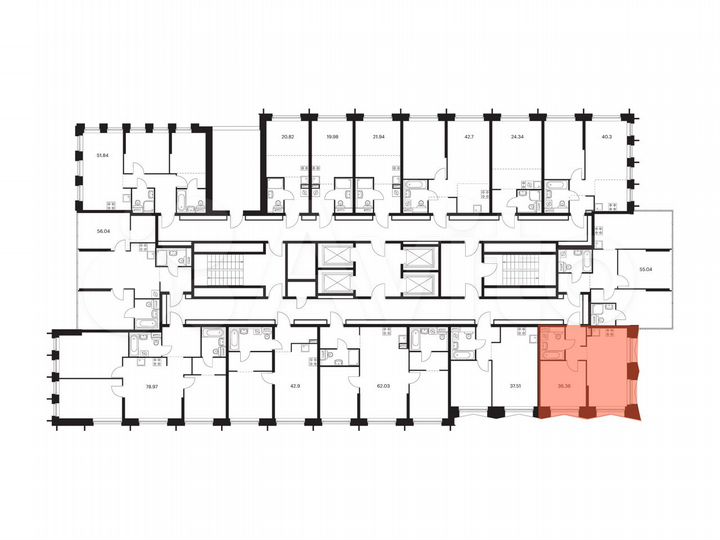 1-к. квартира, 36,4 м², 7/32 эт.