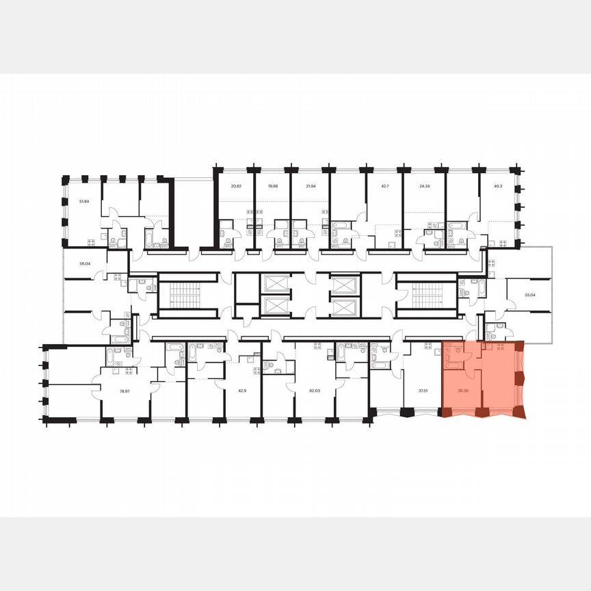 1-к. квартира, 36,4 м², 7/32 эт.
