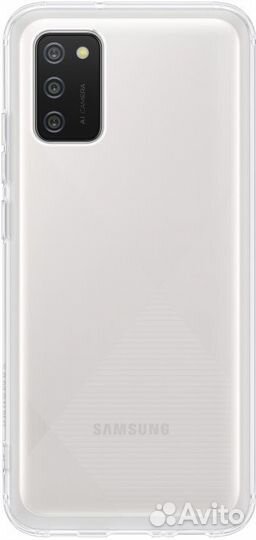 Оригинал Чехол Soft Clear Samsung A02s (2 цвета)