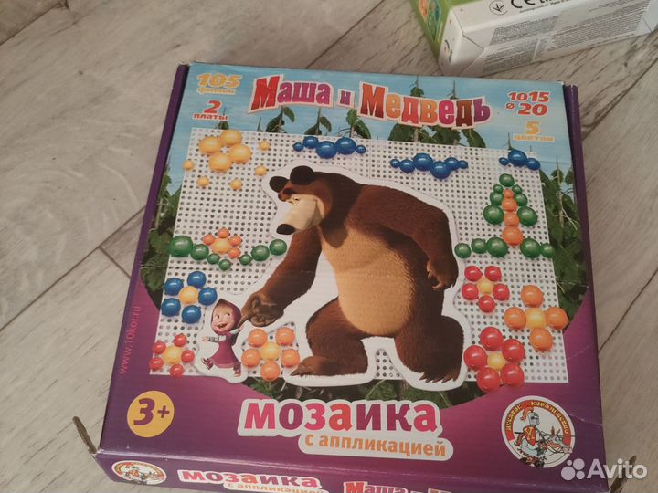 Детские развивающие игрушки и большие пазлы пакет