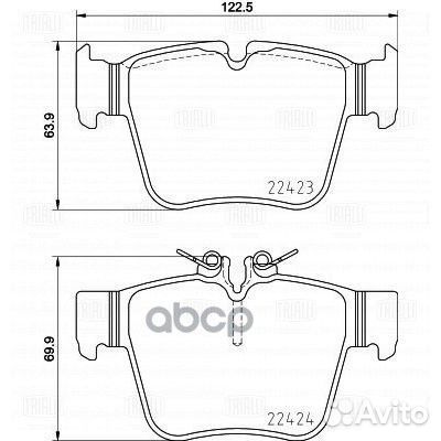 Колодки торм. для а/м Mercedes GLC-Class (15)