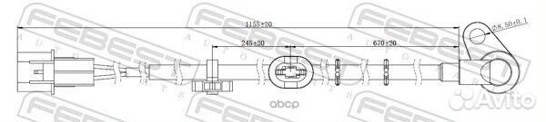 Датчик ABS передний левый 04606-001 Febest