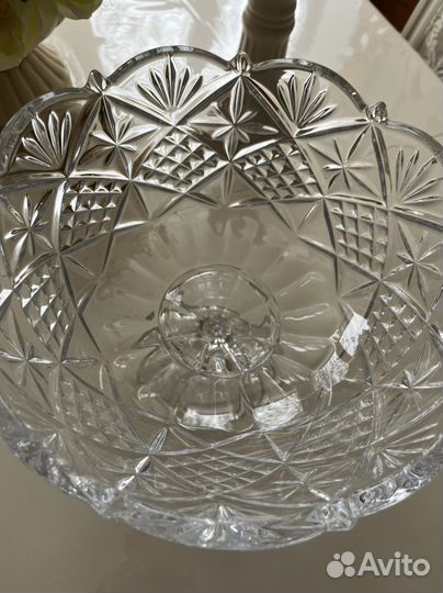 Фруктовница crystalite bohemia/ваза/хрустальная