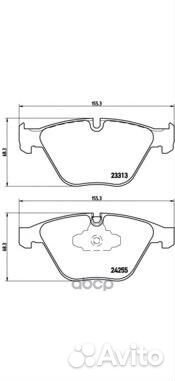 Колодки тормозные BMW 3(E90) /X1(E84) 05- 1.8-2.5
