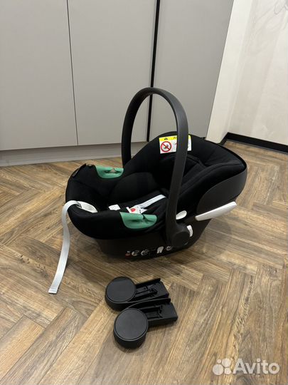 Автолюлька cybex aton b2 с адаптерами