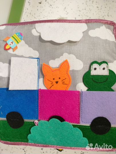 Развивающая книга из фетра