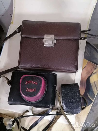 Фотоаппарат плёночный, вспышка, фотоэкспонометр