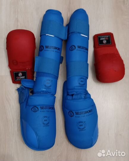 Каратэ WKF защита. Накладки, голень, футы, жилет