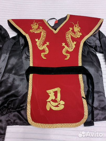 Костюм новогодний Ниндзя, 128 см