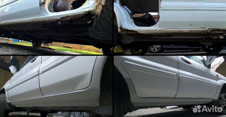 Ремонтный порог правый на Toyota RAV4 XA30