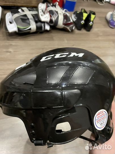 Хоккейный шлем CCM, Bauer, краги