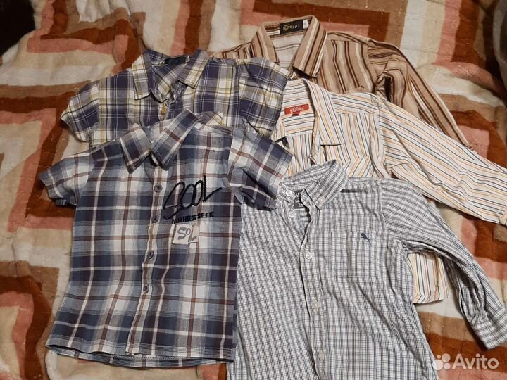 Рубашки для мальчиков 92-98