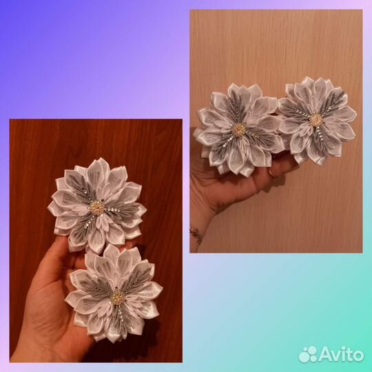 Бантики для волос ручной работы в ассортименте