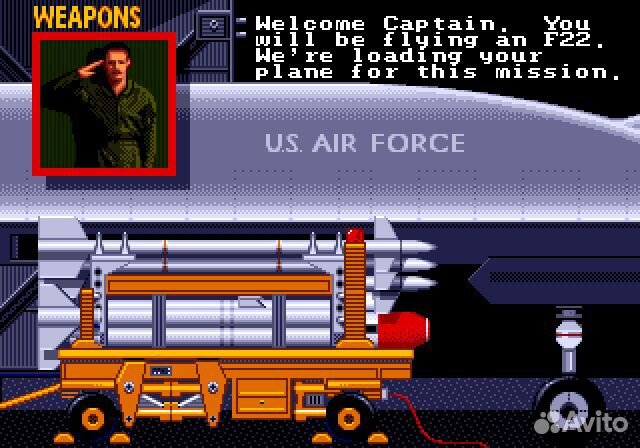 F-22 Interceptor Sega, английская версия