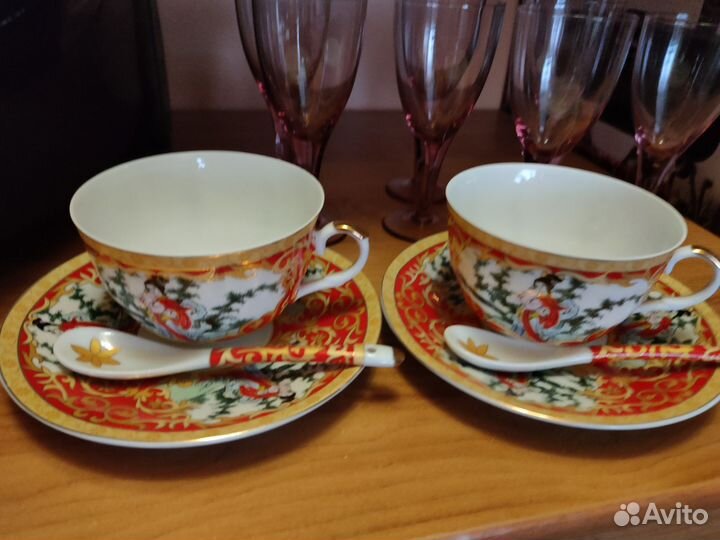 Набор чайная пара китайский рисунок