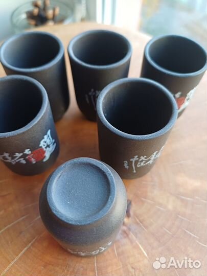 Стопки (рюмки) глиняные для саке / чая