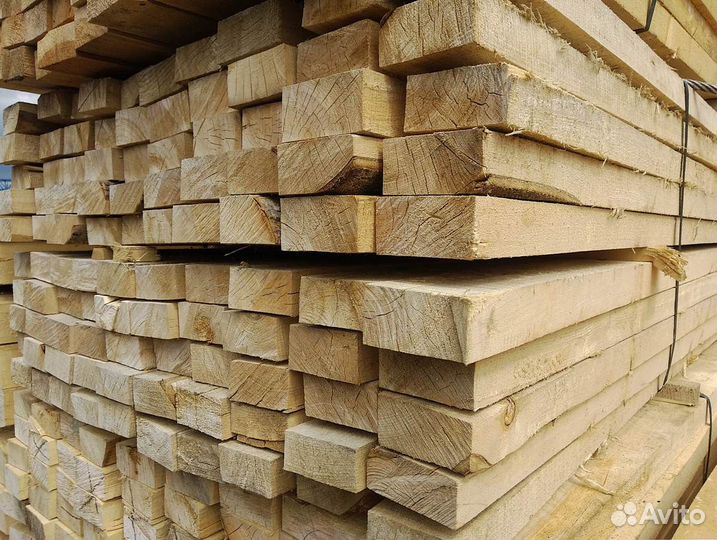 Доска сухая нестроганная 50х100