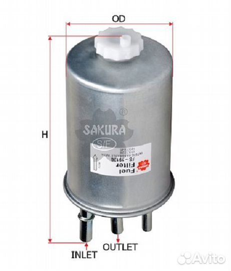 Фильтр топливный Sakura BongoJ3 Actyon Kyron Rexto