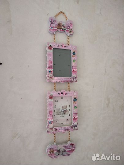 Часы с рамкой фото