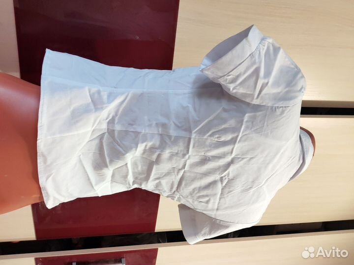 Топик для девочки рубашка белая