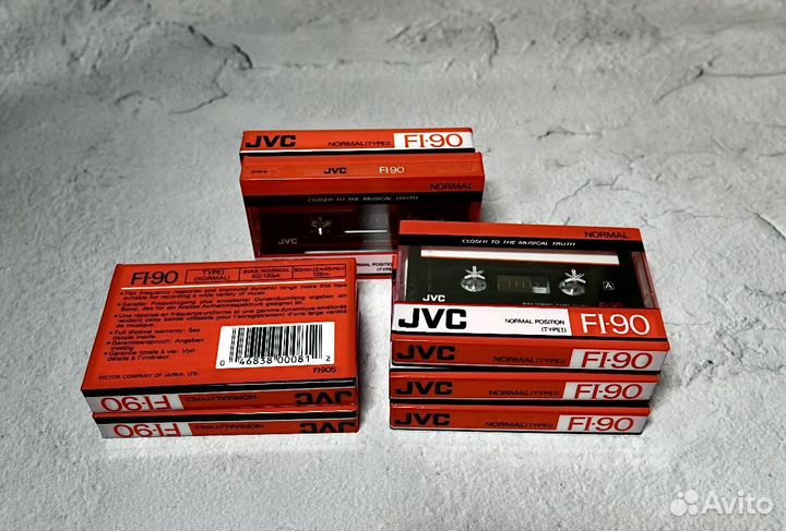 Аудиокассеты JVC FE90 запечатанные