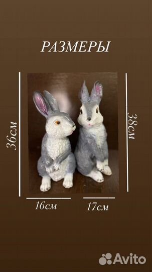 Садовые фигуры из гипса