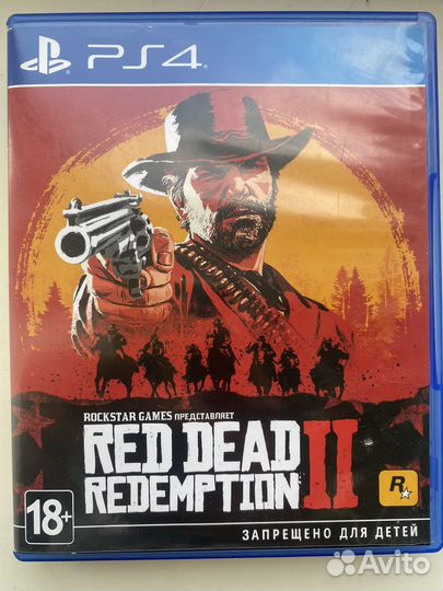 Диски на ps4 игра RED dead redemption 2