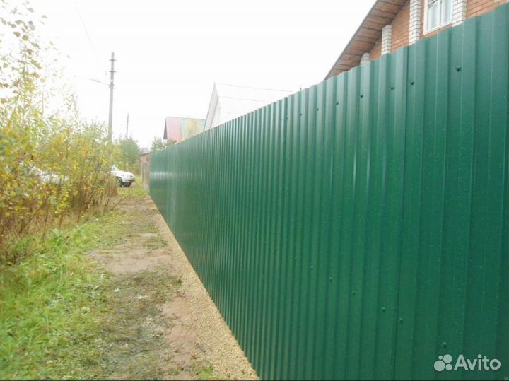 Строительство. Заборы, фундамент, крыши