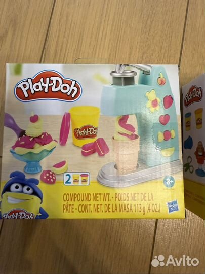 Наборы для лепки Play-Doh мороженое и парик