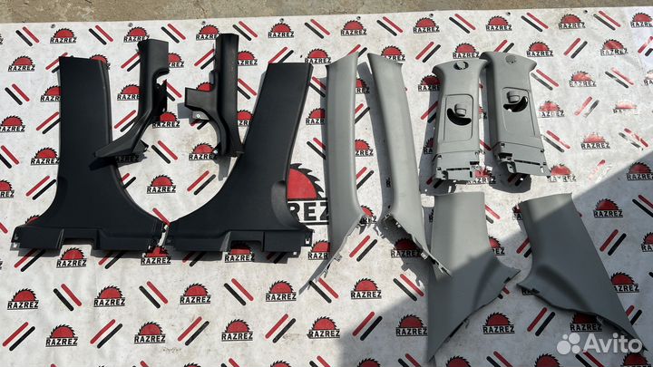 Обшивка салона пластик обшивки стоек lancer 10