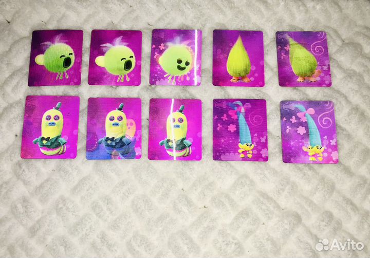 Карточки Тролли из пятёрочки