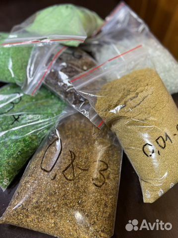 Стеклянная крошка для декора