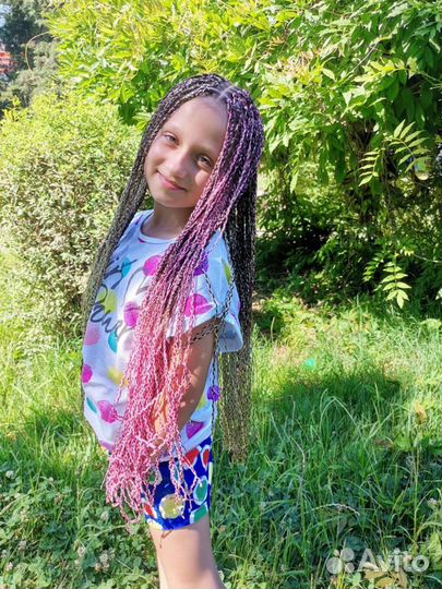 Плетение Афрокосы, косички зизи