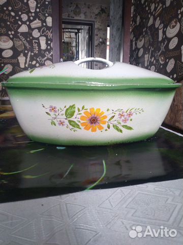 Утятница, жаровня, чугун,СССР, Космос