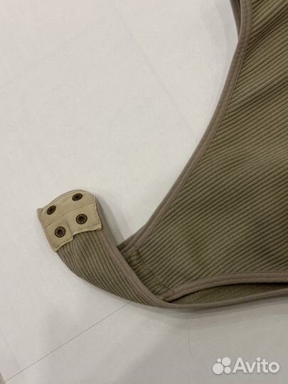 Боди с длинным рукавом бежевый Love Republic