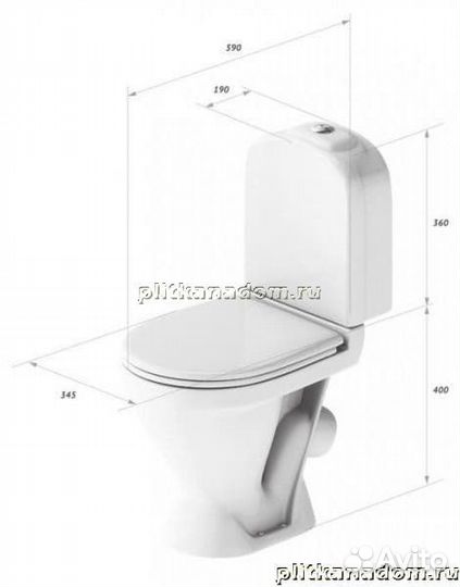 Sanita Classic 18293 Унитаз-компакт slтм