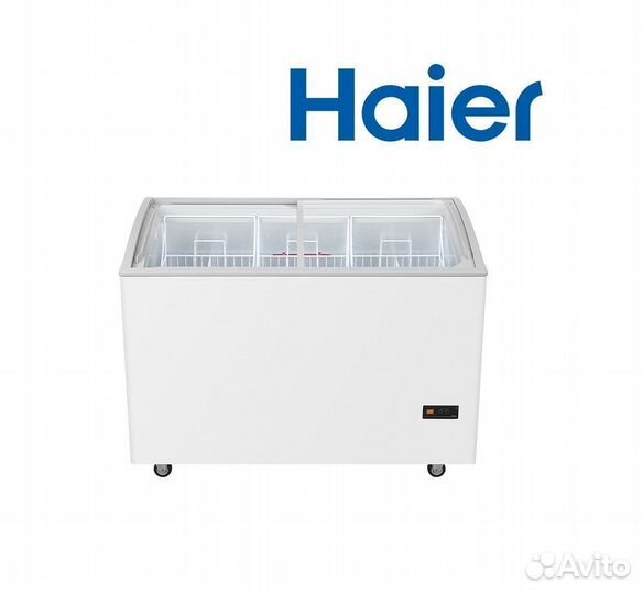 Морозильный ларь Haier со стеклянной крышкой