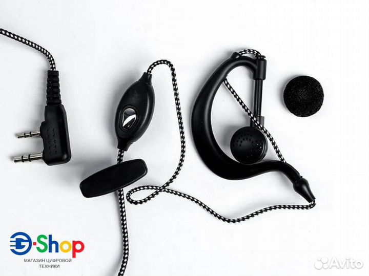 Гарнитура для раций Baofeng/Kenwood в оплетке
