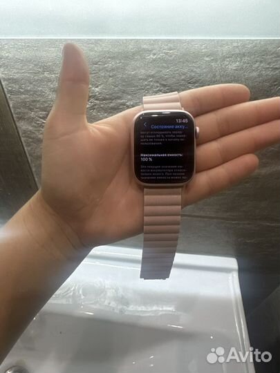 Часы apple watch 9 45 mm pink