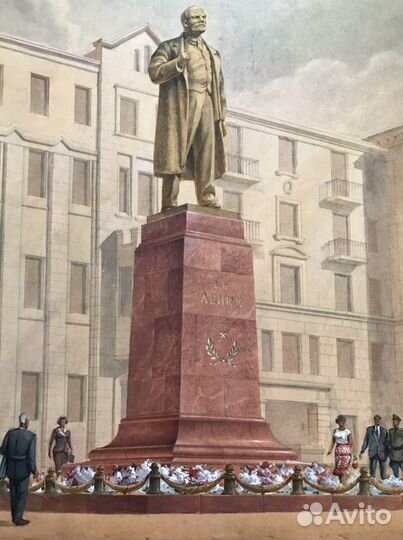 Проект памятника Ленину в г Иваново 70:80см