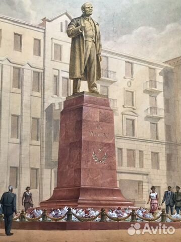 Проект памятника Ленину в г Иваново 70:80см