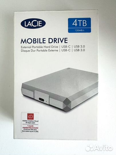 4 тб Внешний HDD LaCie Mobile Drive sthg4000400