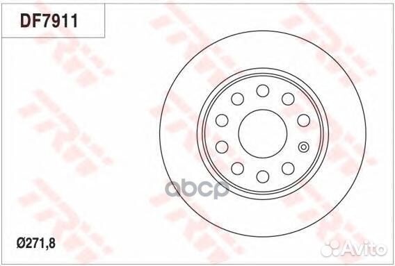 Диск тормозной audi A3/skoda octavia/yeti/VW golf