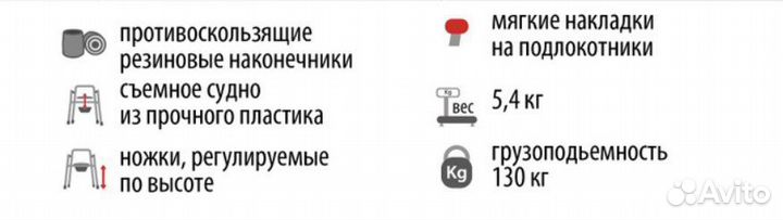 Санитарный стул туалет для инвалидов