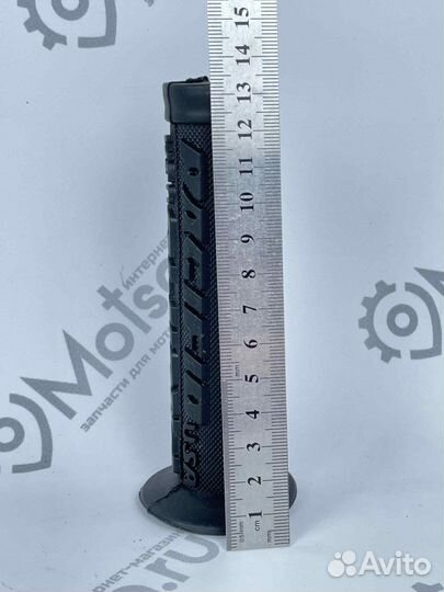 Ручки руля Вело 120мм (пара) чёрные С упором