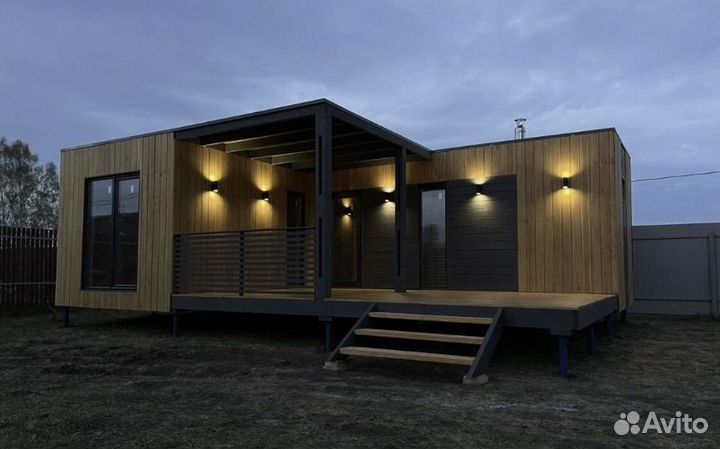 Дачный садовый домик баня