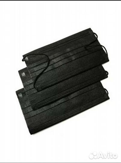 Трехслойная защитная маска для лица упаковка 50 шт